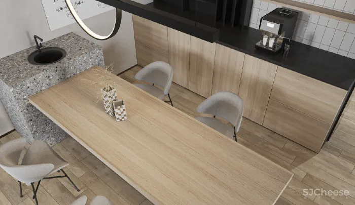 如何完善黑色，白色，木质-灰色调色板