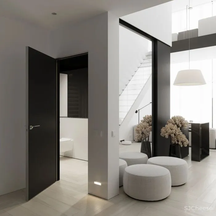 简约风 LOFT,完美演绎黑白调的空间美学