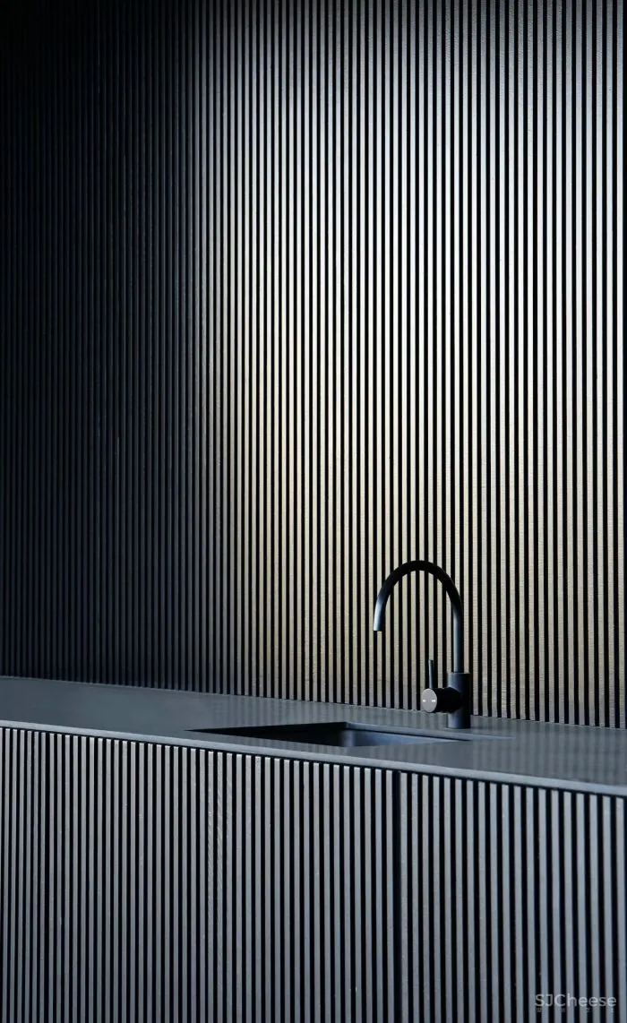 因为有了它,2000多平黑白灰的极简大宅,竟然没那么高冷了!