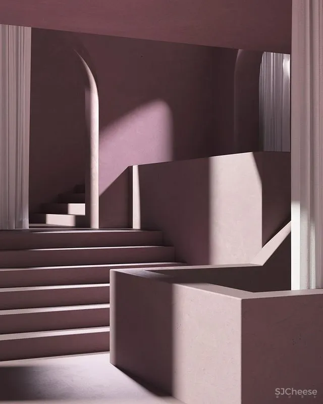 95后小哥做的效果图,同色系更适合极简风