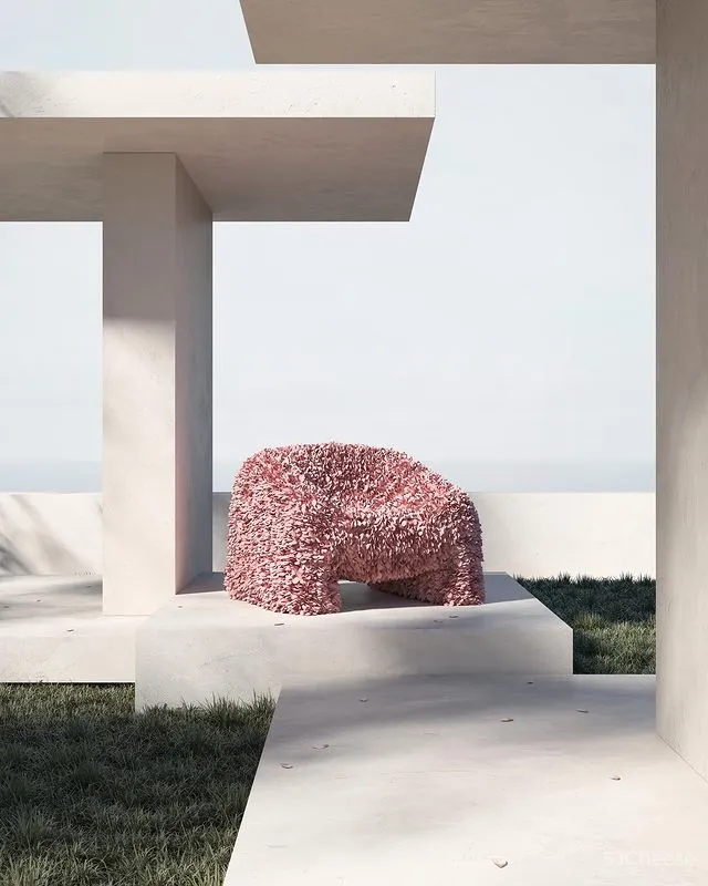 95后小哥做的效果图,同色系更适合极简风