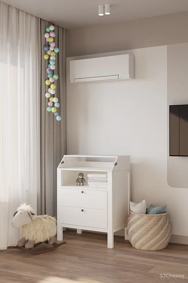 三居室复式住宅,墙这样刷清新又显格调!