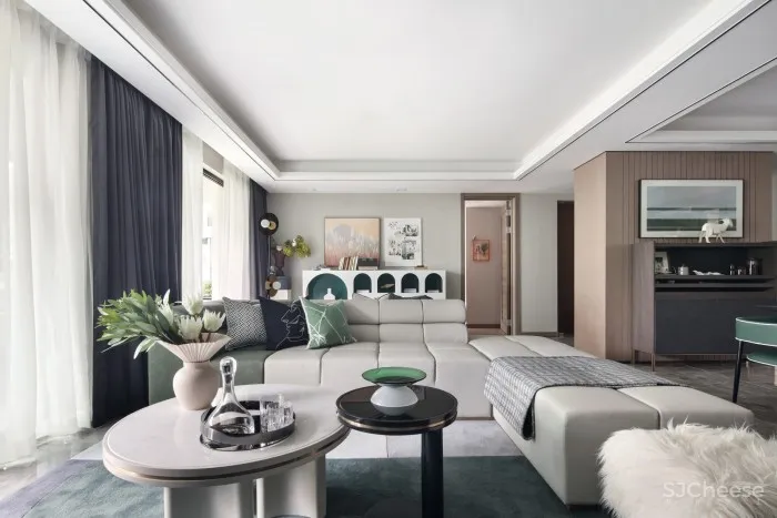 生活的自然都市诗歌,合肥翡翠天际166户型样板间 / 羽果设计