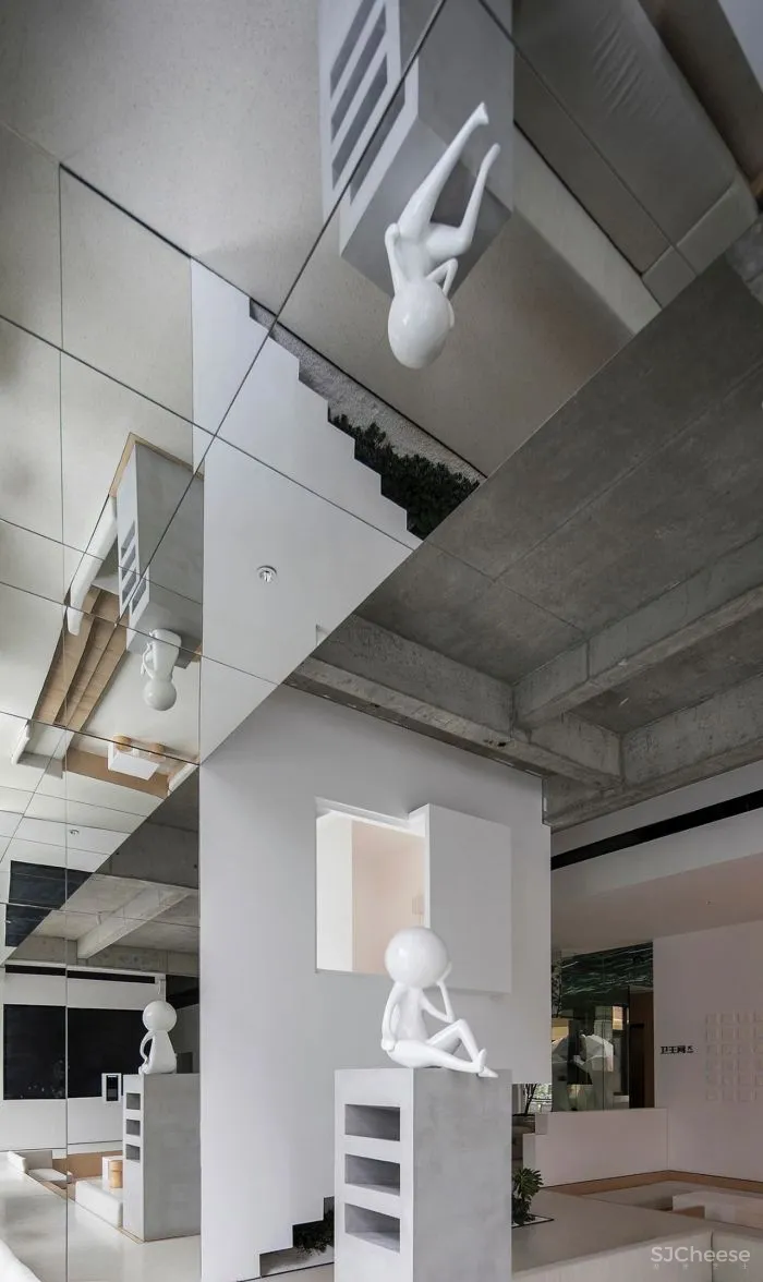 凯佳.江南里售楼中心当代简雅的艺术通感,寓意着未来城居的风向标