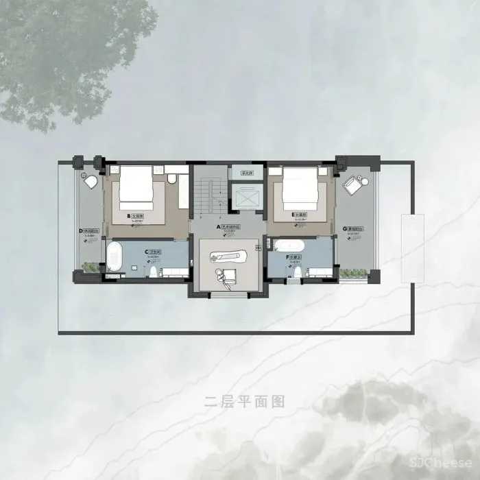 莫兰迪色调，诠释东方禅意 现代美学 YORO御融设计