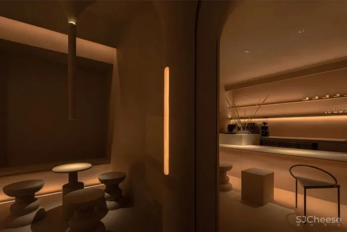 新作 白天温暖夜晚迷幻 Jú咖啡厅 壹阁设计