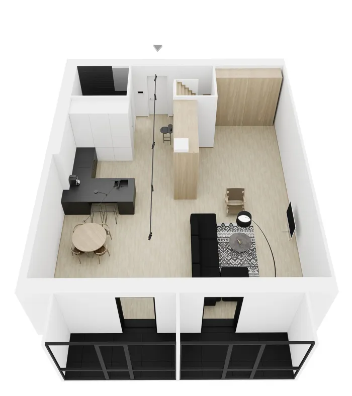 如何完善黑色，白色，木质-灰色调色板