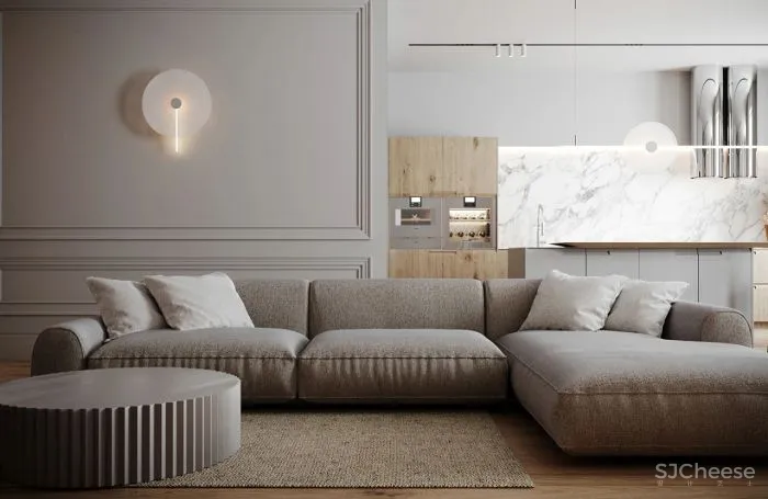 水泥漆、石膏线、大理石、玻璃,现代风格的多重演绎!