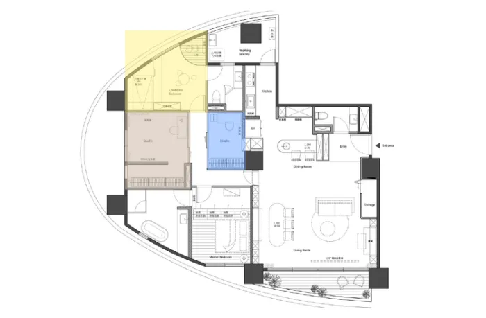 子弹头户型的完美逆袭，超强私领域打造，让家更“好玩”！