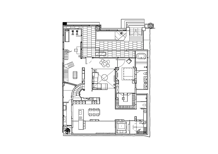 自由平面——台北220㎡复式豪宅︱水相设计