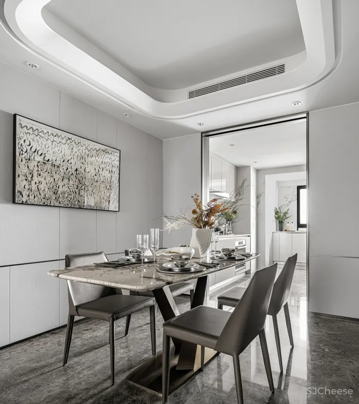 新作丨 SHD山禾设计:180㎡简约大平层,风雅气度,豪宅生活!