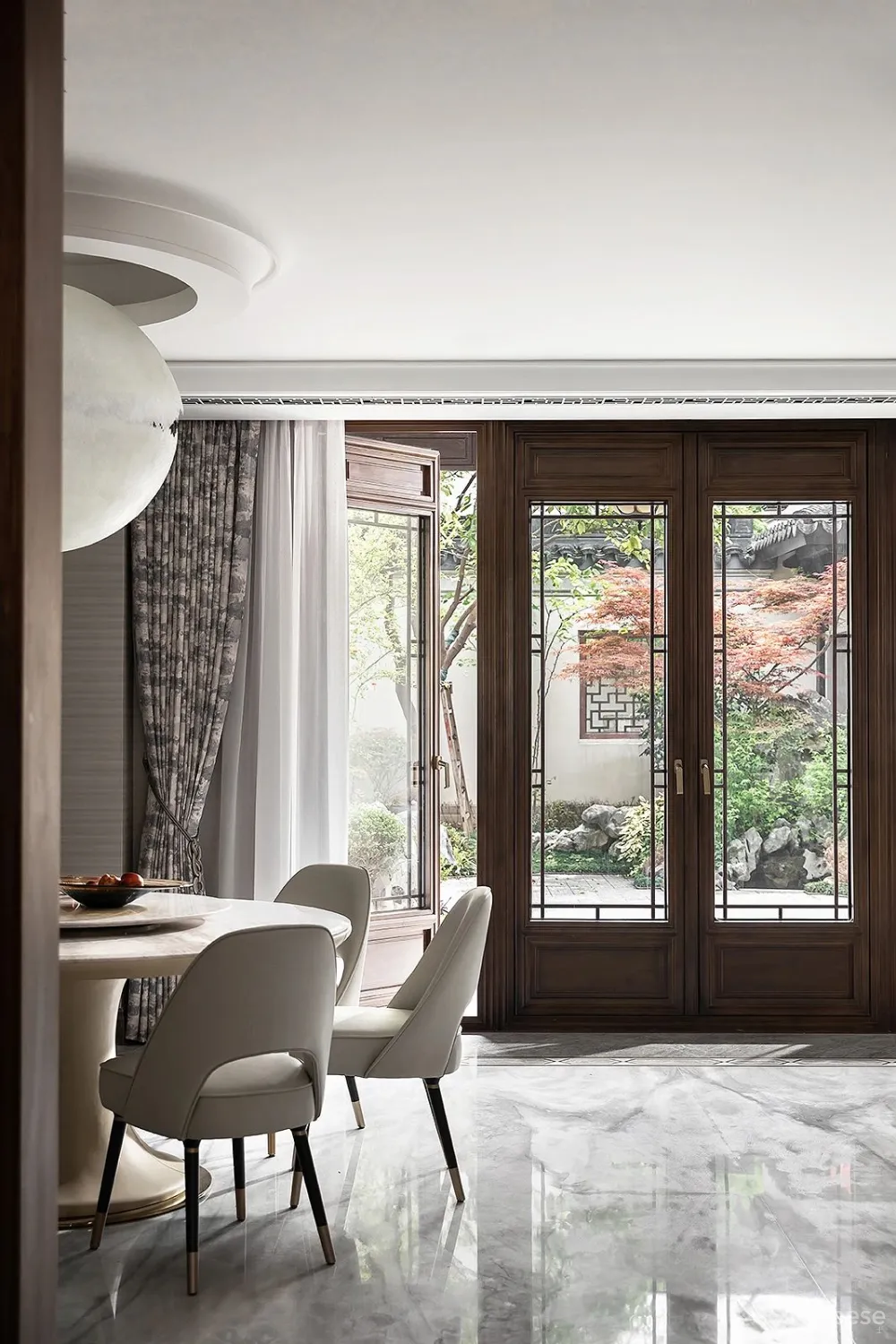 新作丨 尚层设计:600㎡园林豪宅,江南生活的诗意画境