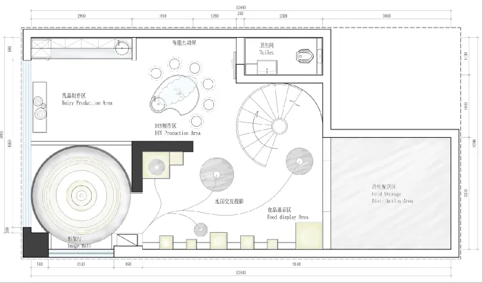 华西鲜时送牛奶概念零售店