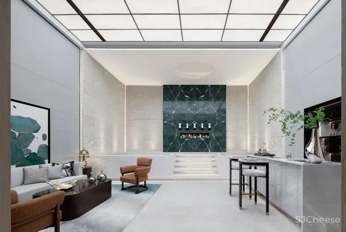 莫兰迪色调，诠释东方禅意 现代美学 YORO御融设计