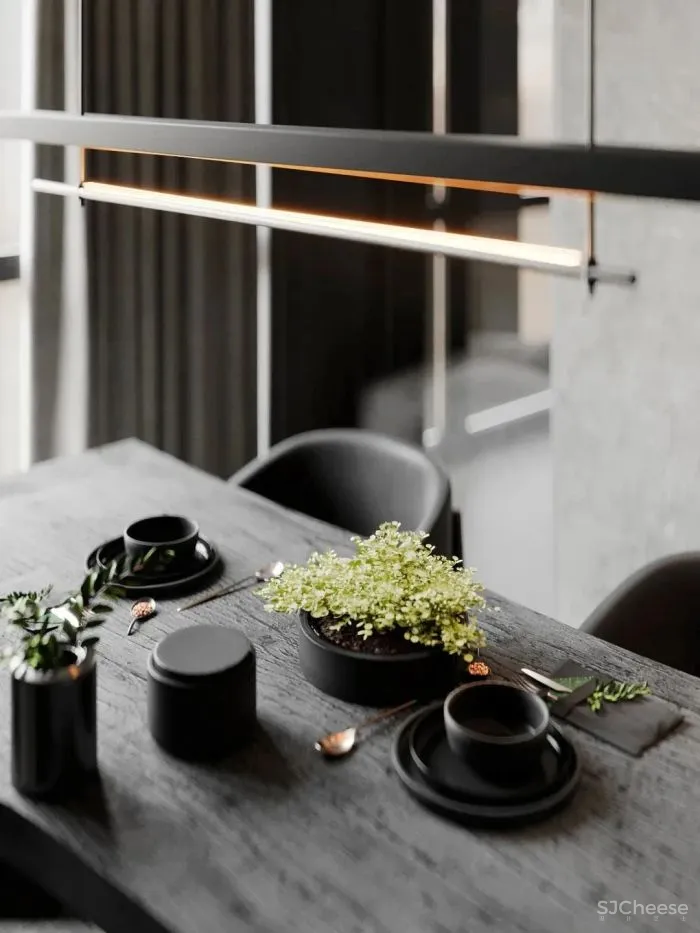 木质肌理 高级灰,优雅低调的现代轻奢美宅