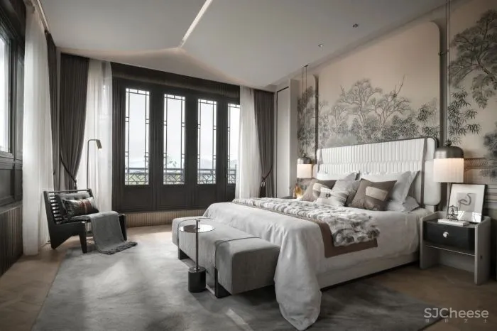 EH DESIGN 软装 安吉 · 慢谷合院225户型:一书一茶一人文