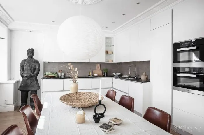 北欧混搭中国风,瑞典87㎡闺蜜同租公寓!