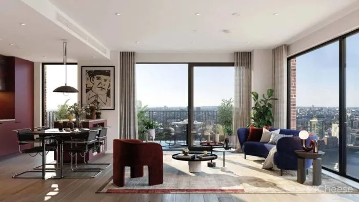 伦敦上空惊现透明泳池,架在公寓楼之间,带火两栋楼