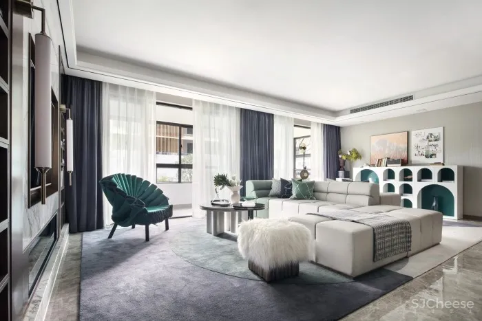 生活的自然都市诗歌,合肥翡翠天际166户型样板间 / 羽果设计