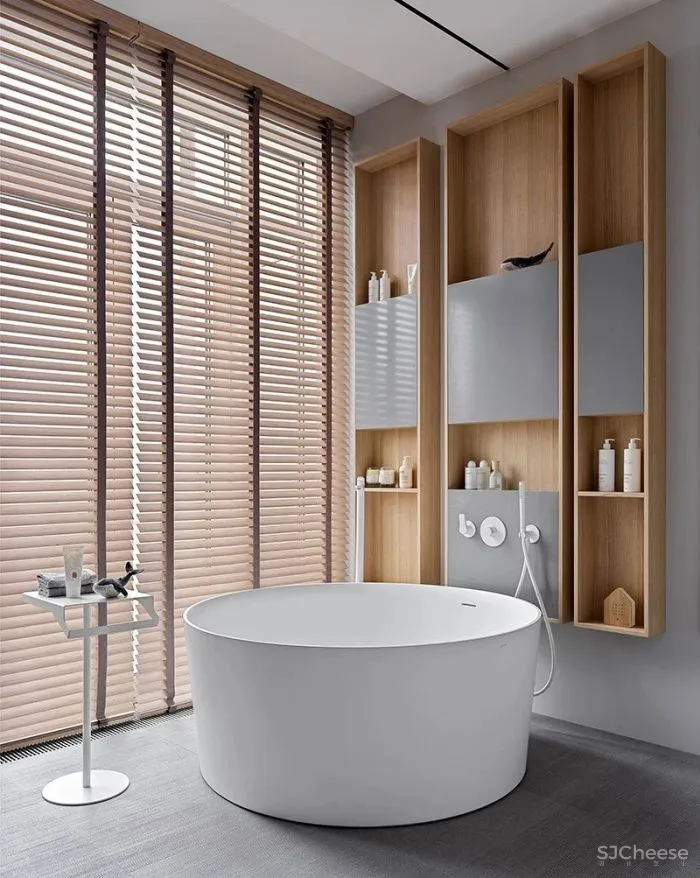 高级灰＋木饰面，二居室这样设计超耐看