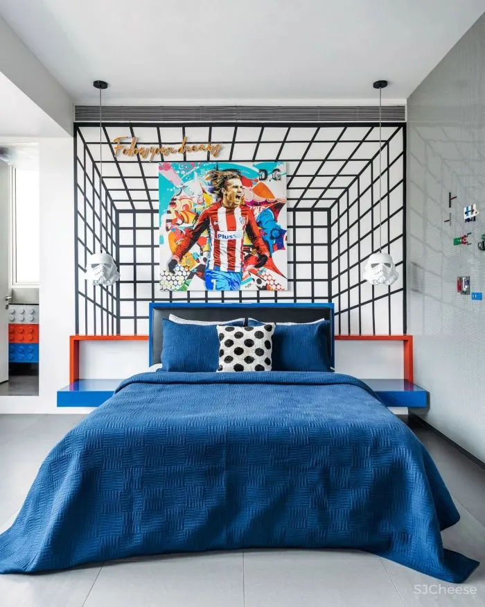 混合文化对冲的公寓,碰撞出鲜艳的艺术美感!