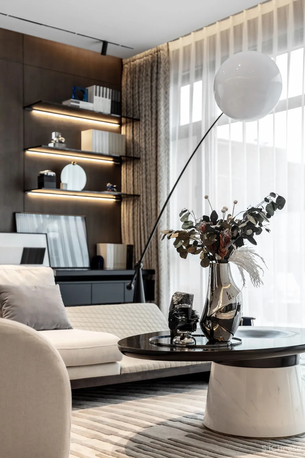 新作|艺烁国际:135㎡梦幻空间中的速度与激情