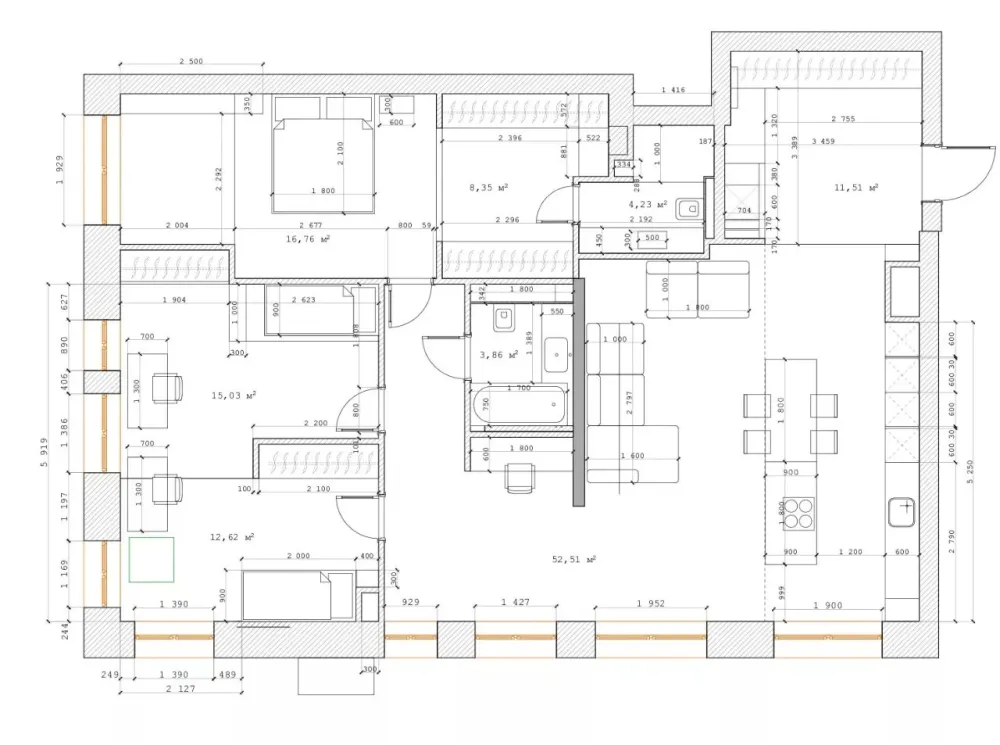 125㎡灰木空间,满满的高级感!