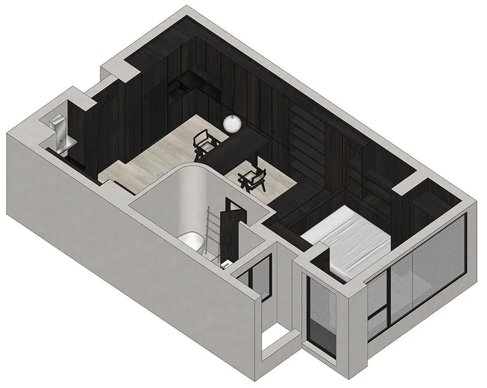 新作 塑造幽暗静谧的沉浸式住宅 一间静室 一点设计