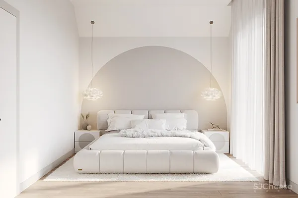 三居室复式住宅,墙这样刷清新又显格调!