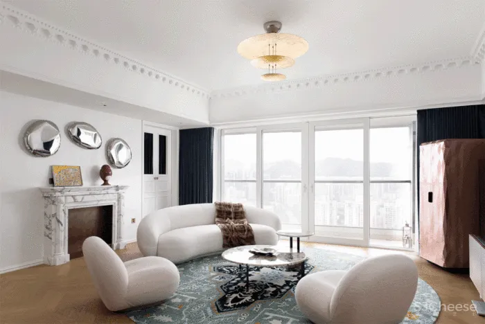 生活中强迫症“患者”，柔软又精致的法式148m²复式，超惹人爱