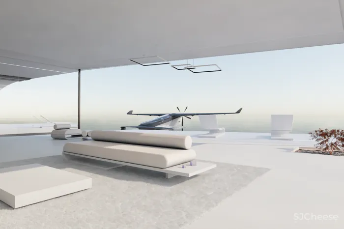 极星新出概念设计,海上别墅配飞机,未来隐世豪宅的样子