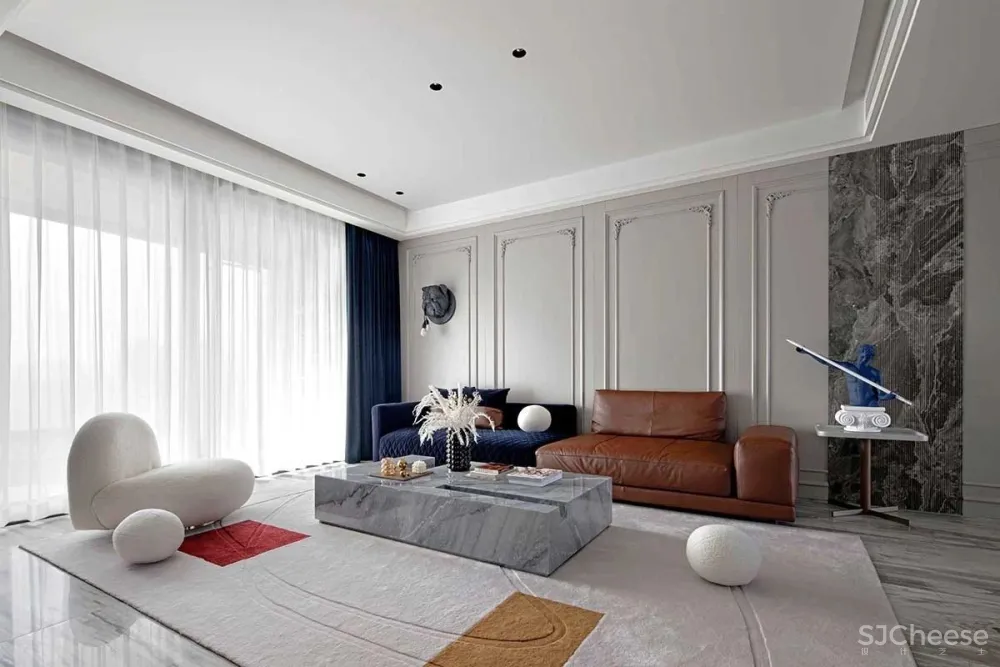 杭州尔间设计丨相半一个幸福的四口之家