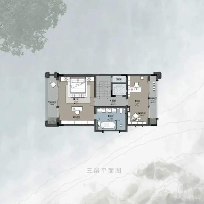 莫兰迪色调，诠释东方禅意 现代美学 YORO御融设计