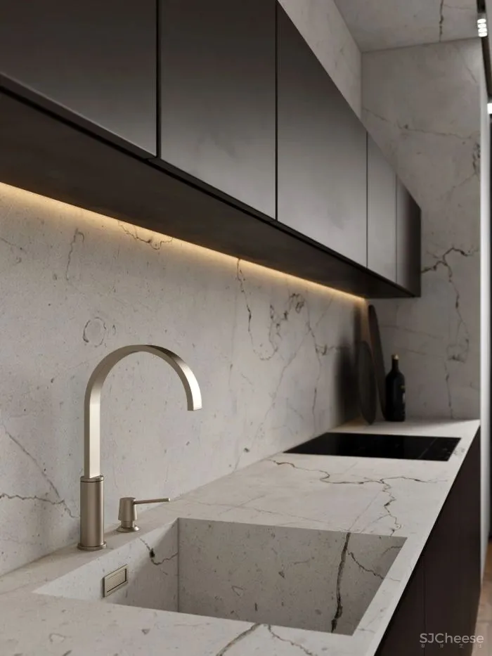 水泥漆、石膏线、大理石、玻璃,现代风格的多重演绎!