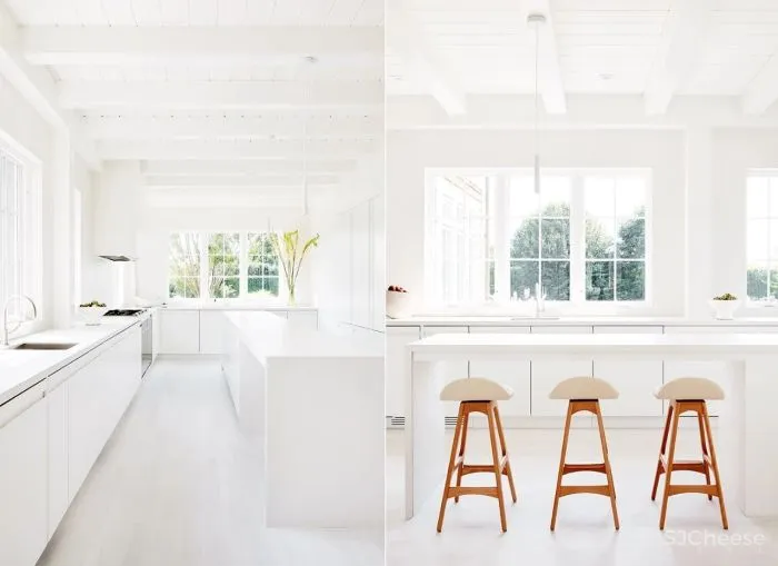 设计师用50种不同层次的白,打造了一个丰富的白色海滨别墅