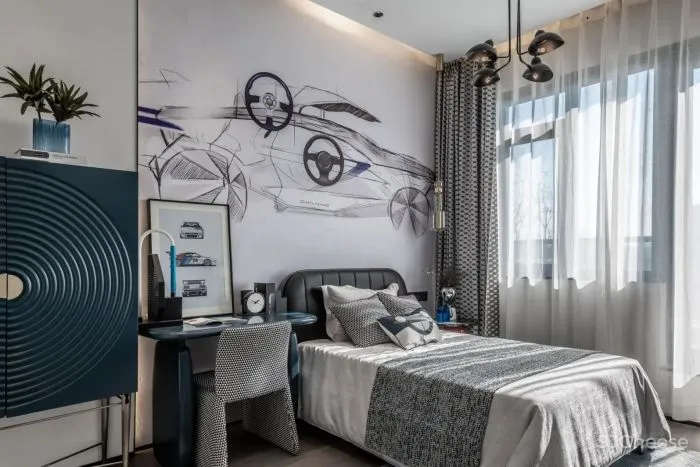 新作|艺烁国际:135㎡梦幻空间中的速度与激情