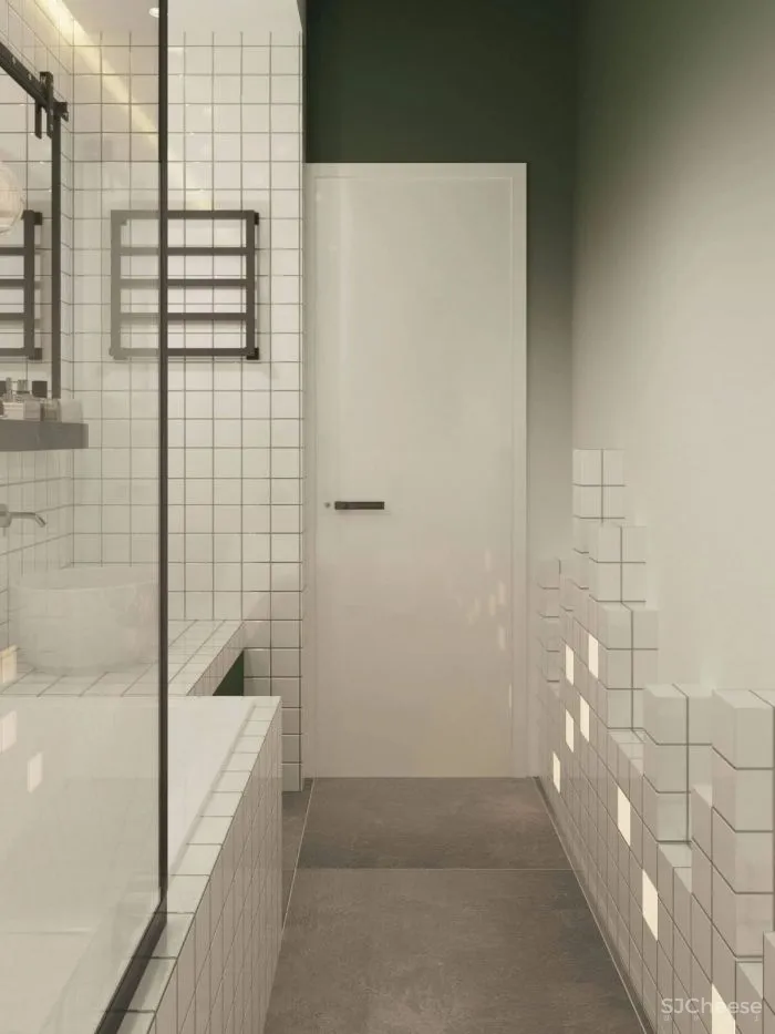 Confident Black, White - Yellow Interiors