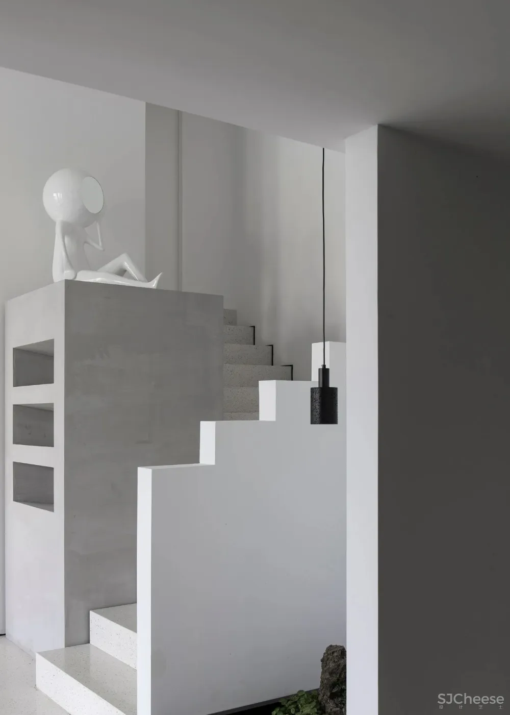 凯佳.江南里售楼中心当代简雅的艺术通感,寓意着未来城居的风向标