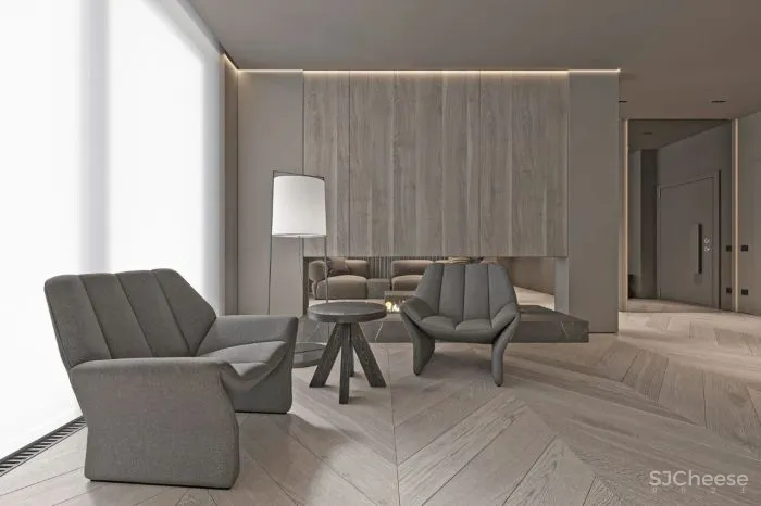 100㎡高级灰空间,极具设计感!