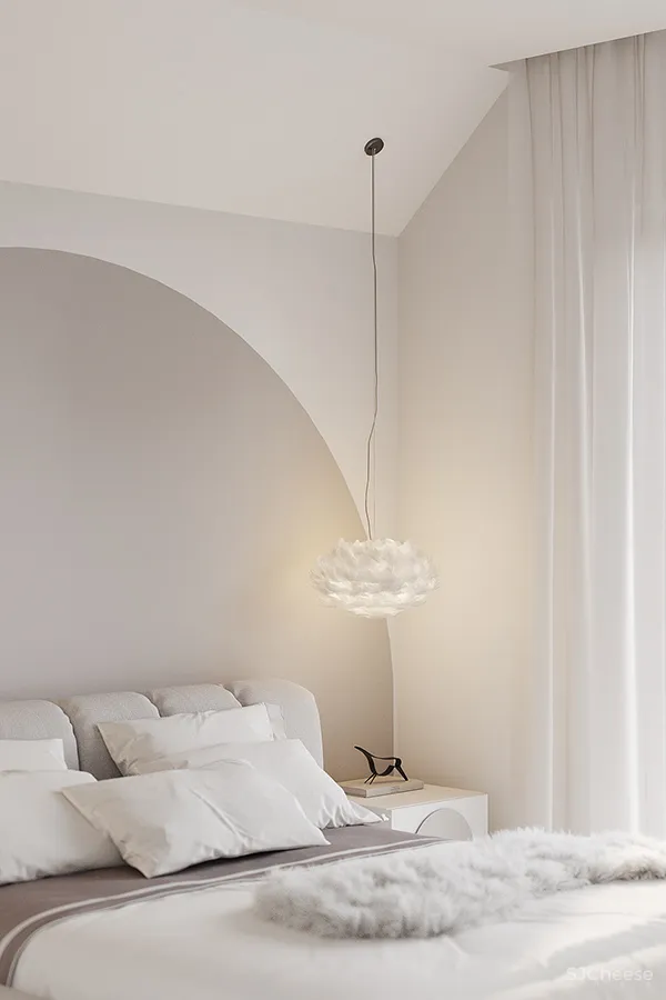 三居室复式住宅,墙这样刷清新又显格调!