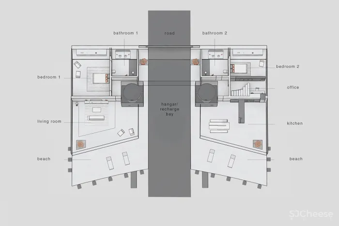 极星新出概念设计,海上别墅配飞机,未来隐世豪宅的样子
