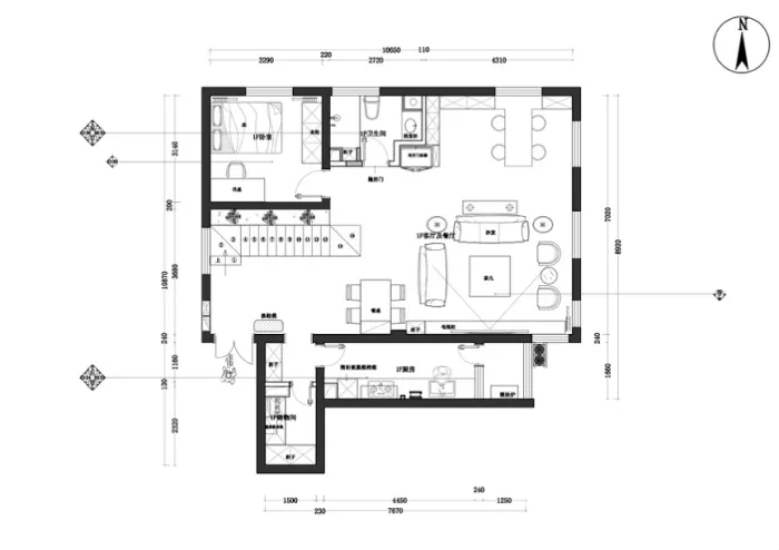 150㎡轻奢风,打造精致时尚的居所!