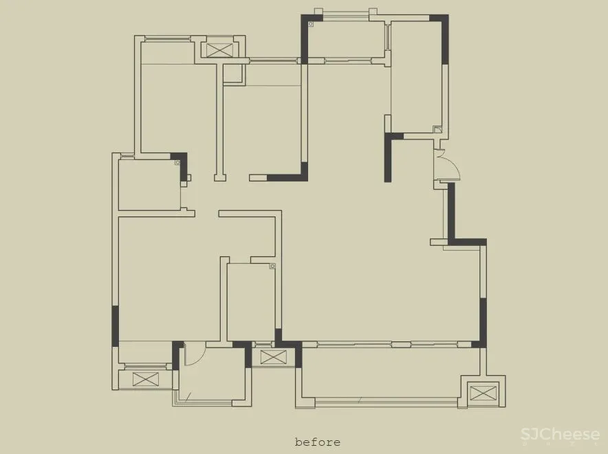 重庆146㎡三口之家,60w装成“赤贫风”,弧线、柚木、肌理,沉静而诗意!