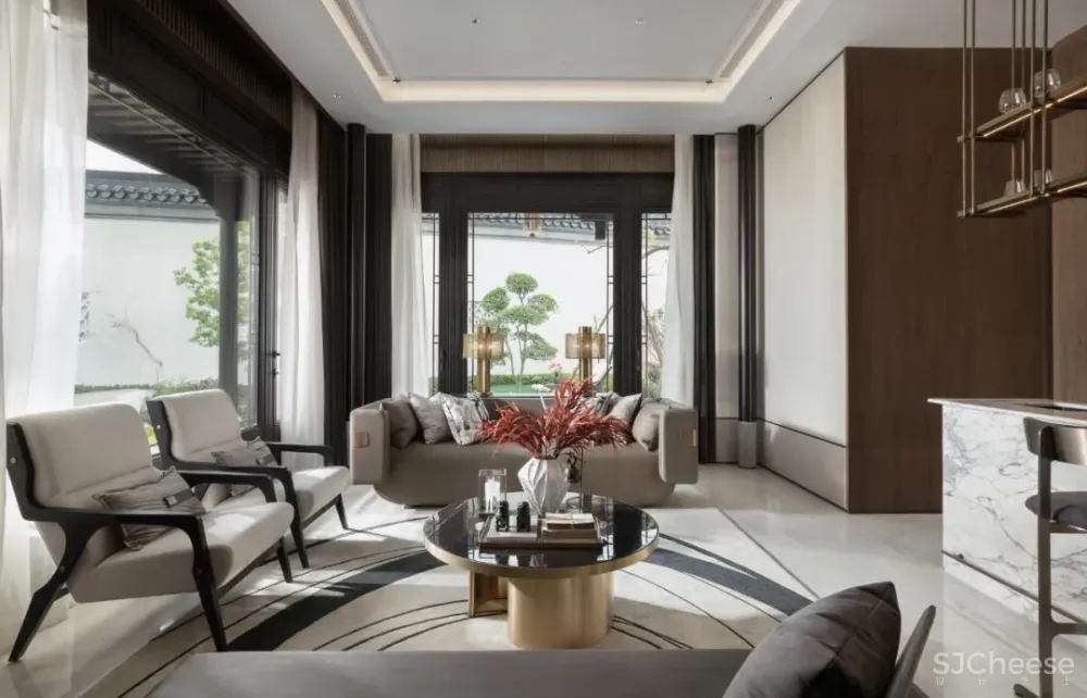 EH DESIGN 软装 安吉 · 慢谷合院225户型:一书一茶一人文