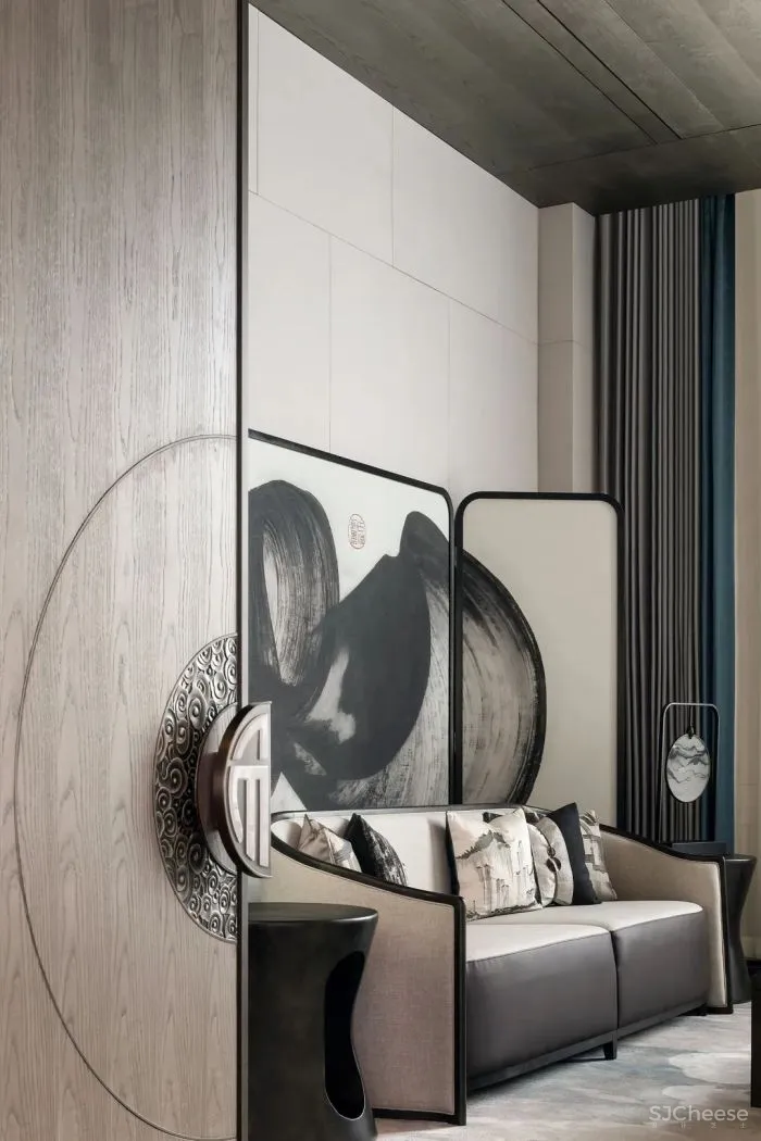 以《千里江山图》为灵感,打造生活与美学并存的空间。