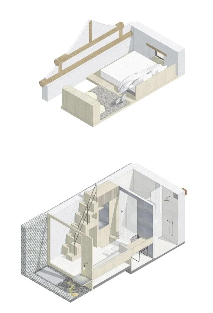 破旧大杂院改造成四合院民宿