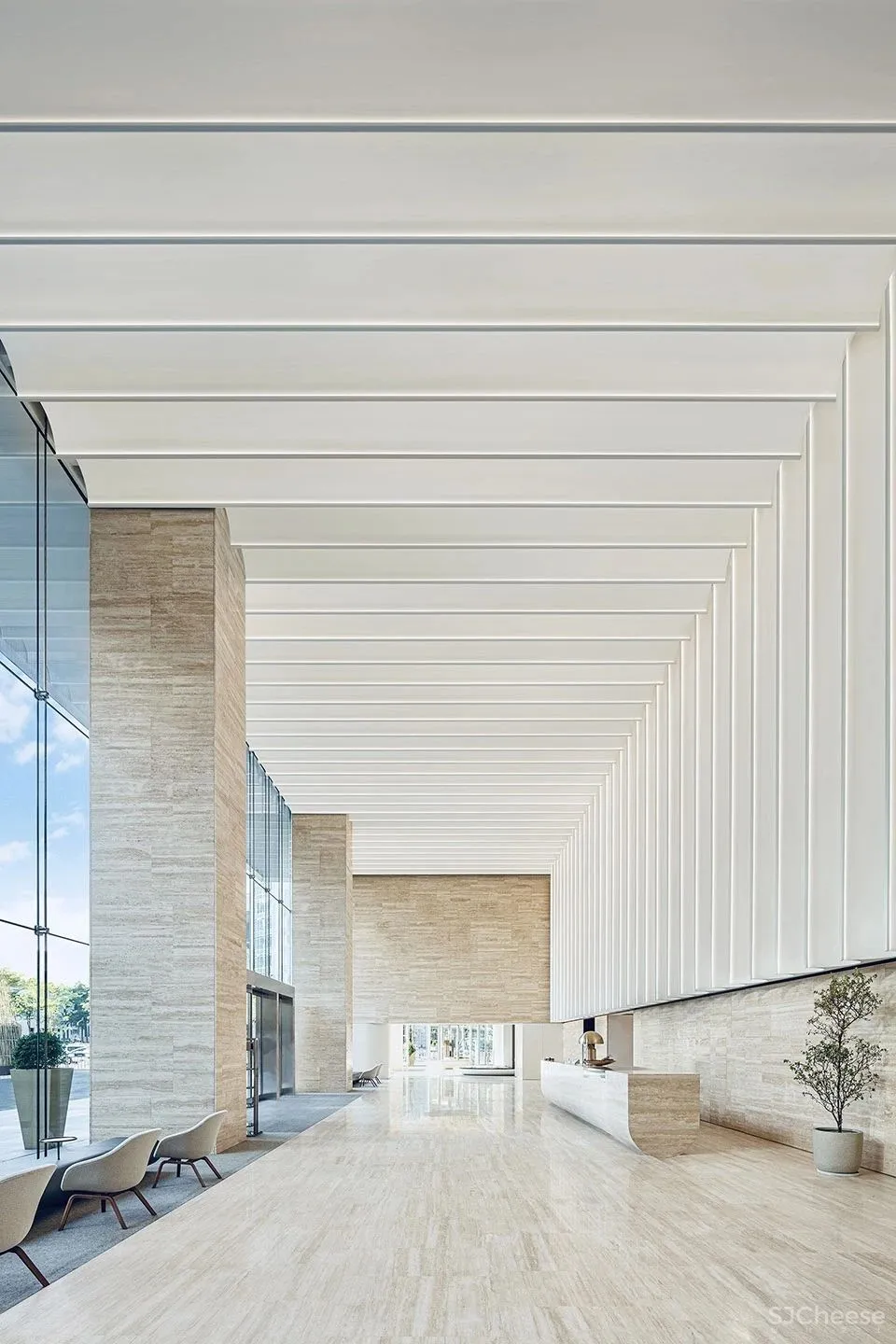 新作 科技渗透每个角落 笋岗办公中心大堂 AIM 恺慕建筑设计