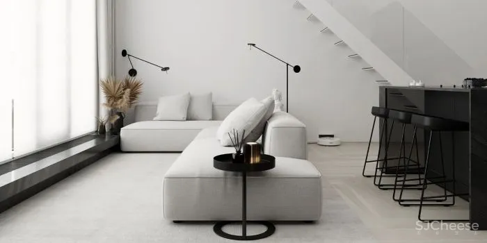 简约风 LOFT,完美演绎黑白调的空间美学