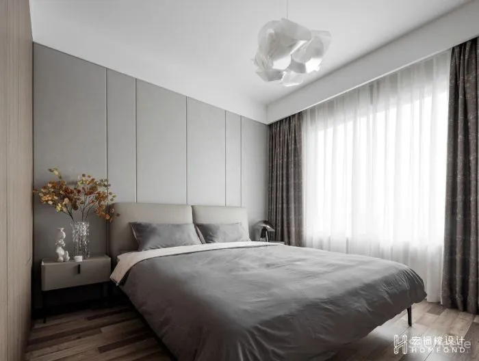 120㎡现代空间,高密度生活下的舒缓居所 宏福樘设计