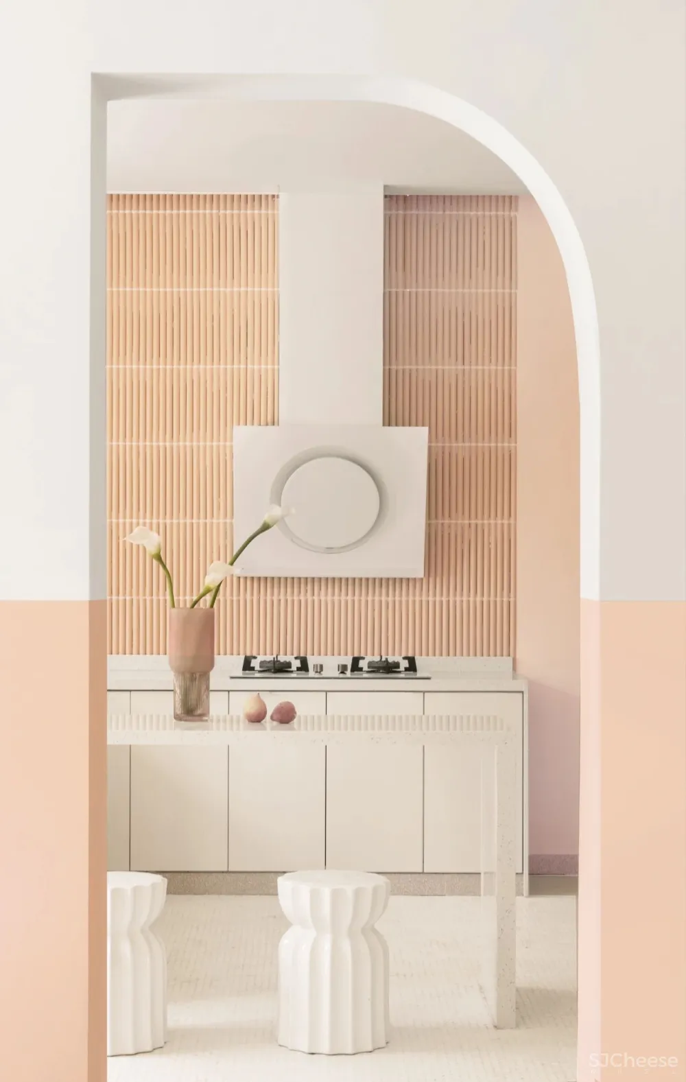 桃粉色ins风,温柔与硬朗的平衡 则问设计